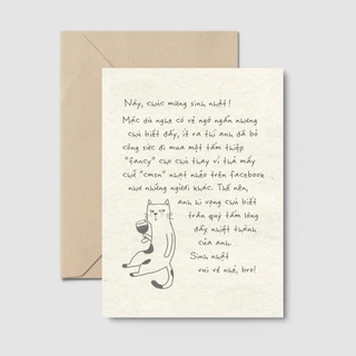 Thiệp chúc mừng sinh nhật - Birthday Mèo - Happy birthday card