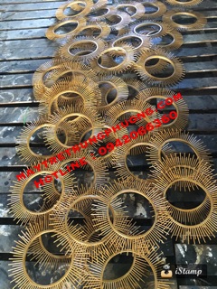 Gương tre trang trí phi 35cm