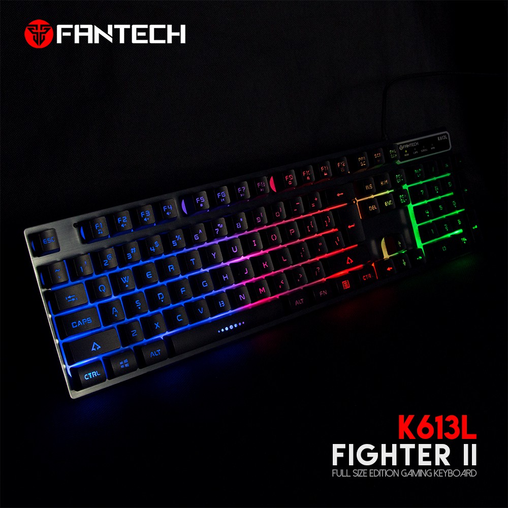 Bàn phím chơi game có đèn nền FIGHTER-Metal Fantech K613L - Chính Hãng