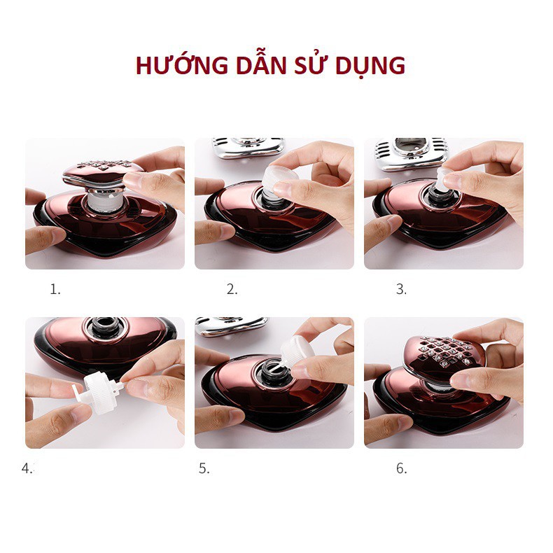 Nước hoa đính đá đặt taplo oto sang trong, mùi thơm ngọt nhẹ Khôi Nguyên Auto