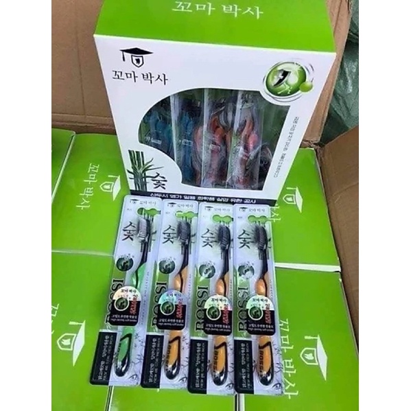 Hộp 30 bàn chải than tre hoạt tính Hàn Quốc