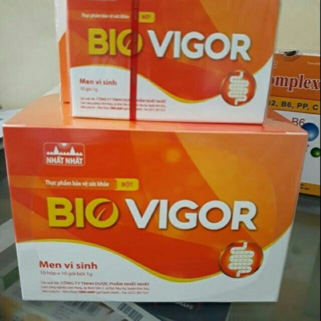 MEN VI SINH BIO VIGOR (NHẤT NHẤT) HỘP 10 GÓI