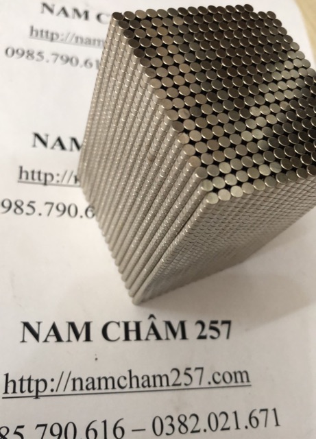 [Xả Kho Giá Xưởng] 50 viên Nam châm 3x2mm, loại nam châm trắng đất hiếm siêu nhỏ