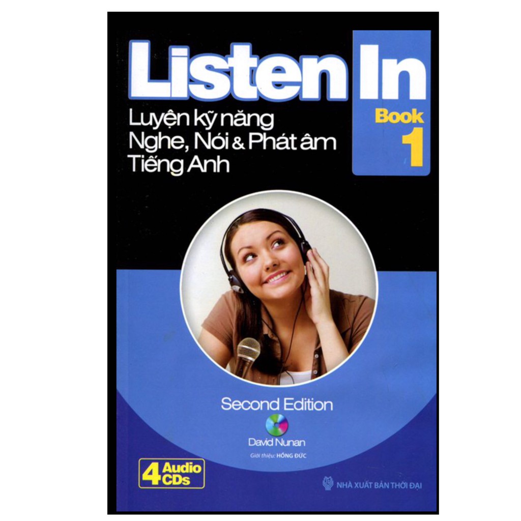 Sách - Listen In Book 1 : Luyện Kĩ Năng Nghe, Nói & Phát Âm Tiếng Anh