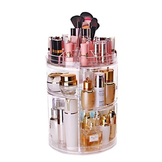 Kệ mỹ phẩm để bàn nhựa mica xoay 360 độ cao cấp