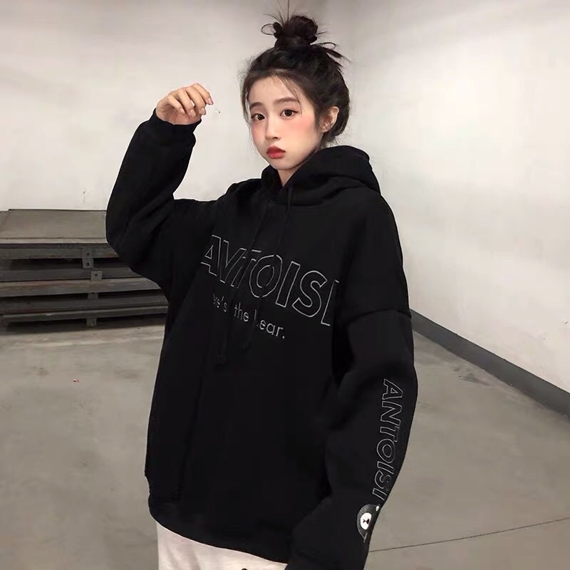 Áo Nỉ Hoodie Nam Nữ ANTOIS form rộng, chất Nỉ Bông dày dặn - Hàng QC | BigBuy360 - bigbuy360.vn