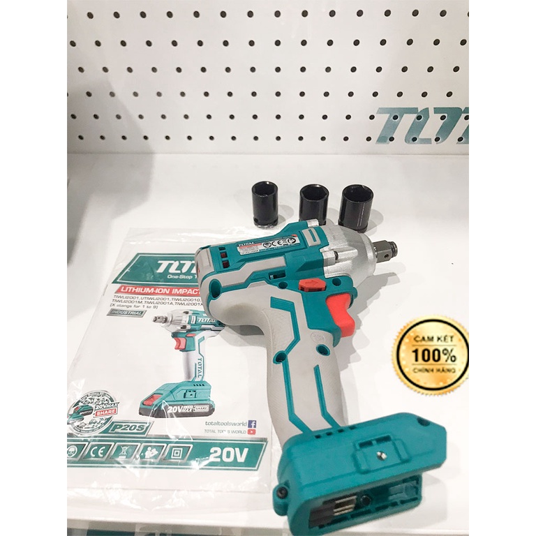Thân máy siết bulong PIN 20V TIWLI20020 – Đầu siết bulong 20V/2.0A TOTAL TOOLS WORD