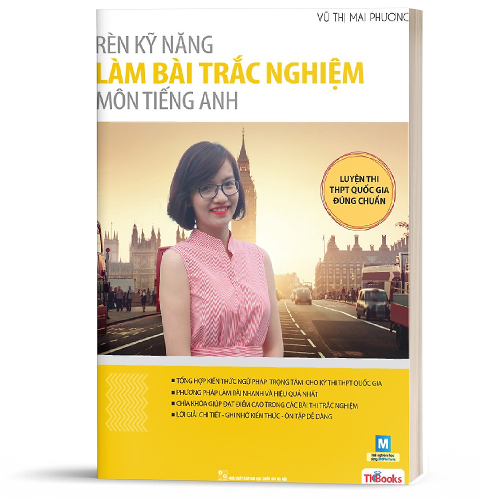 Sách - Rèn kỹ năng làm bài trắc nghiệm môn tiếng Anh (168k) - TKbooks