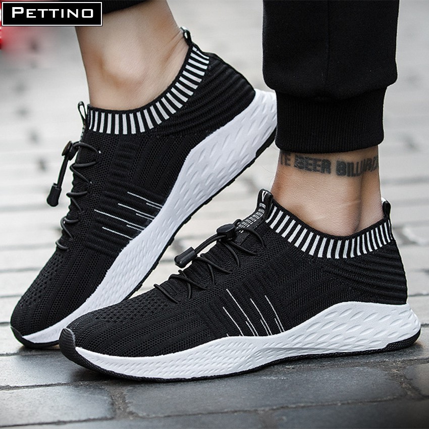 Giày sneaker cổ bo thun Màu Đen PETTINO - P005 | BigBuy360 - bigbuy360.vn