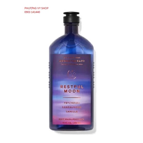 Gel tắm tinh dầu thư giãn BBW RESTFUL MOON