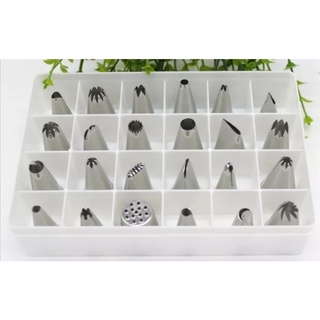 Bộ đui bắt kem 24 chiếc inox