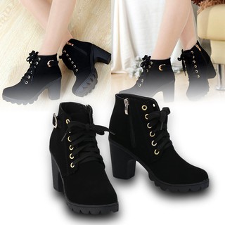 🎐HS🎐Giày boot nhung cao cổ