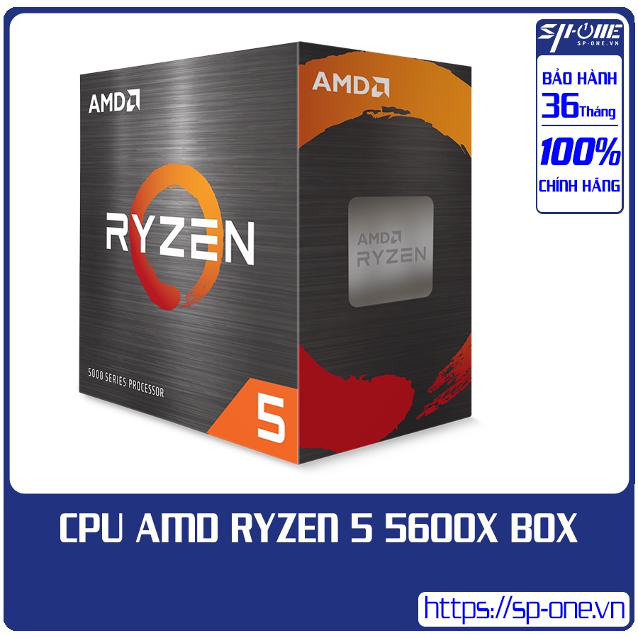 CPU AMD Ryzen 5 5600X / 32MB / 3.7GHz Boost 4.6GHz / 6 nhân 12 luồng [ HÀNG CHÍNH HÃNG , NEW 100% ]