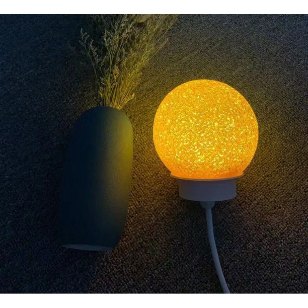 Đèn LED trang trí pha lê ma thuật 20CM-Vàng