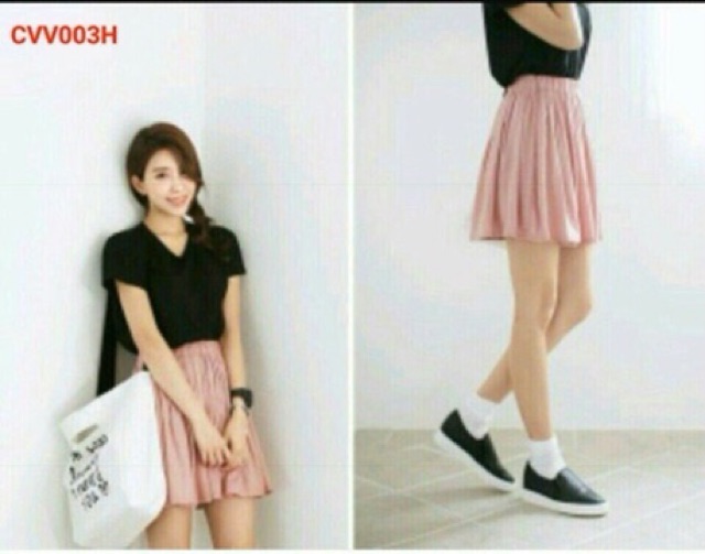 Quan giả Chân váy voan có quần bên trong ( mã 26)so 01
