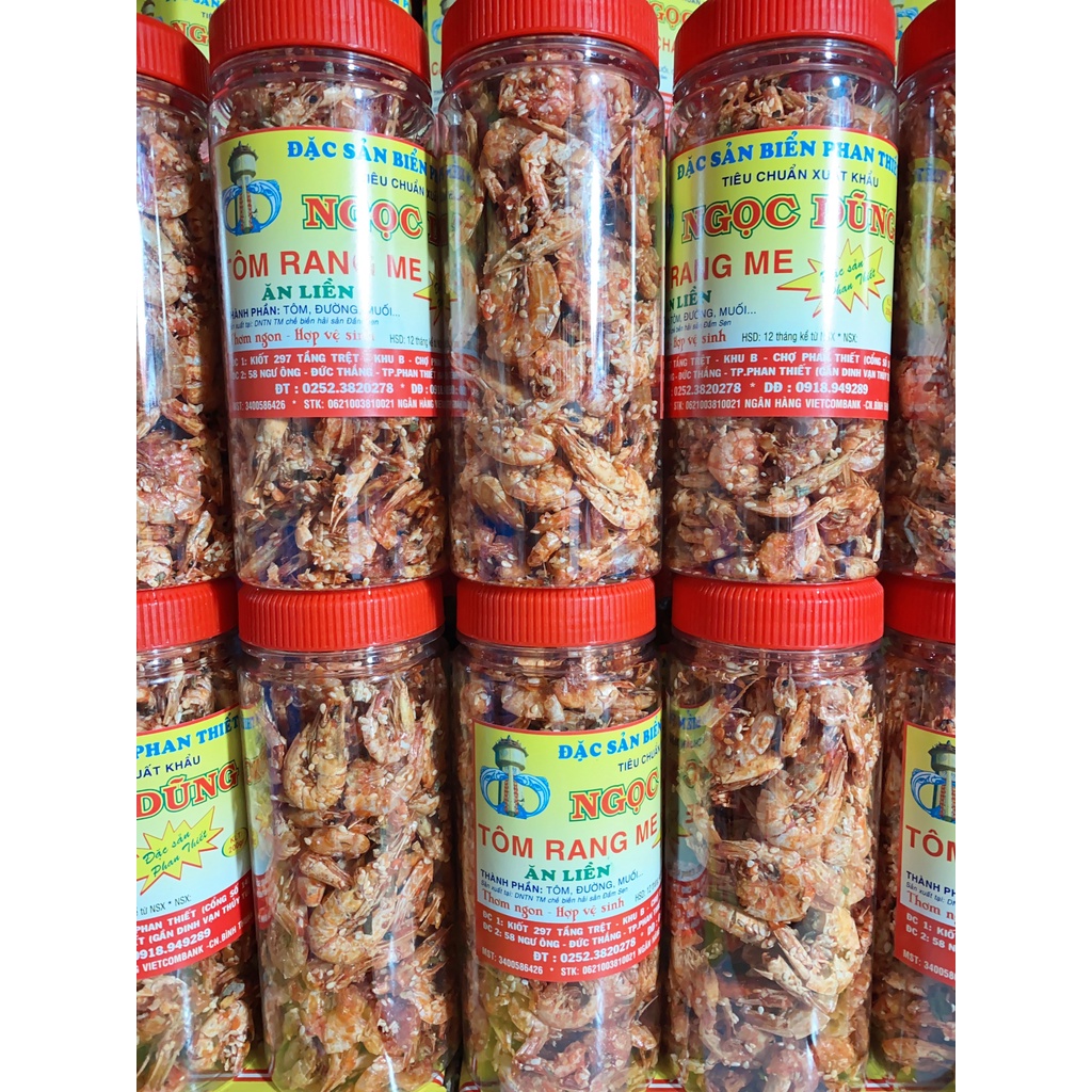 Tôm Rang Me ( ăn liền ) là món ăn ngon của Shop Đặc Sản Biển Phan Thiết NGỌC DŨNG; Hộp 200 gram. HSD 12 tháng