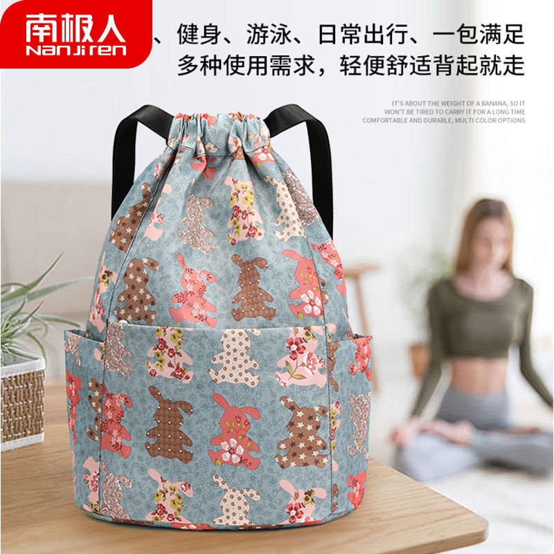 Balo dây rút cỡ lớn chống thấm nước thiết kế phong cách trung hoa dành cho nữ | BigBuy360 - bigbuy360.vn