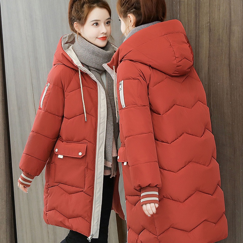 IELGY IELGY Áo Khoác Đệm cotton Dáng Rộng Phong Cách Hàn Quốc Thời Trang Mùa Đông