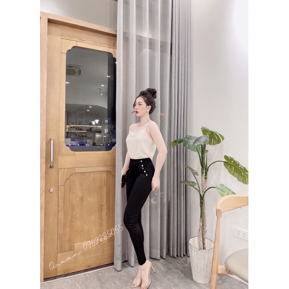Quần legging Slim 10 cúc inox cạp cao ôm eo trên( ảnh thật) | BigBuy360 - bigbuy360.vn
