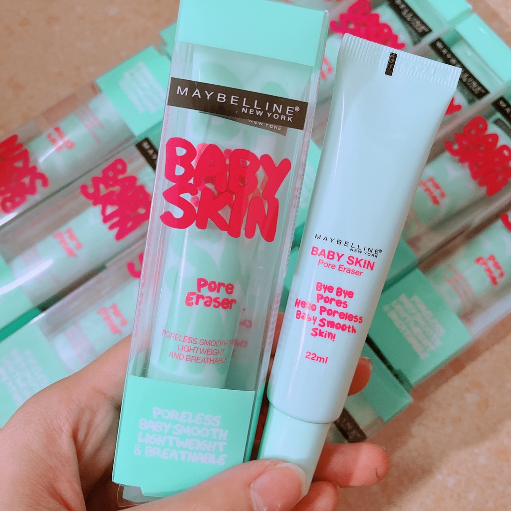 Kem lót Maybelline mịn da che khuyết điểm Maybelline New York Baby Skin Pore Eraser Primer 22ml [Chính Hãng]