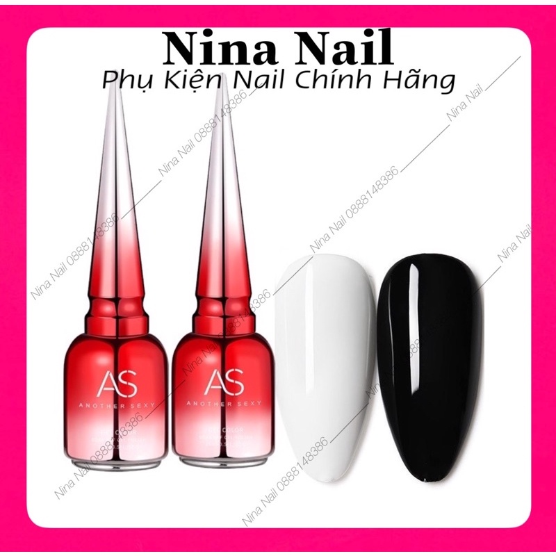Sơn Đen Trắng AS Mẫu Chai Nhọn Chính Hãng 15ml