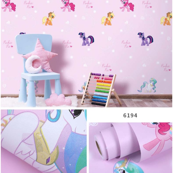 Decal giấy dán tường NGỰA PIE khổ 45cm keo sẵn