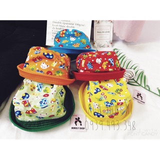 Nón Bucket 1 Mặt Trẻ Em In Hoạ Tiết