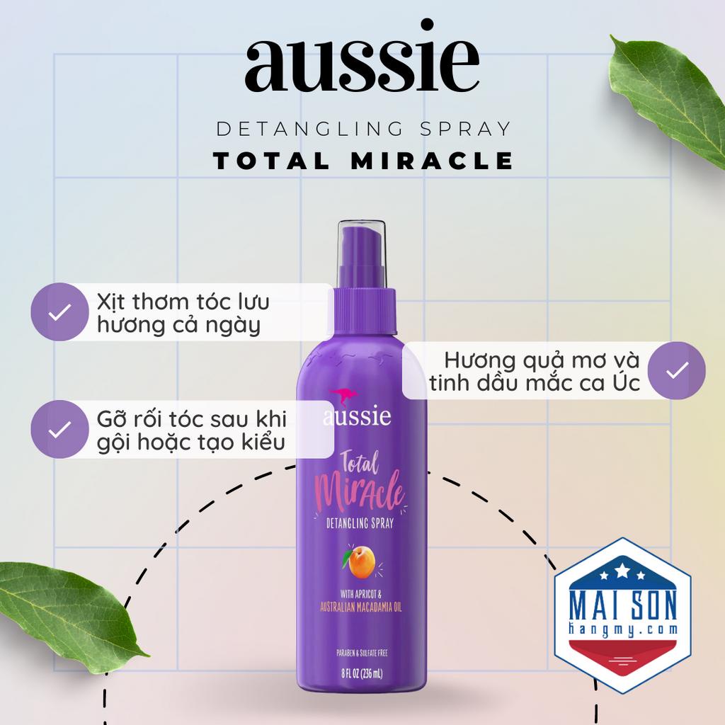 XỊT THƠM & GỠ RỐI TÓC AUSSIE  - Hàng Nhập USA Chính Hãng
