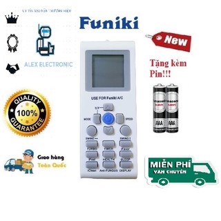 Điều khiển điều hòa Funiki- Hàng tốt các dòng SC SH HSC 1 chiều 2 chiều Inverter Tặng kèm Pin!!!-Điện tử ALEX