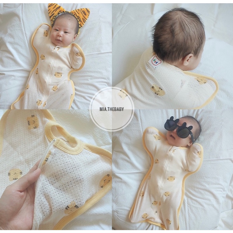 Nhộng chũn ngủ cho bé cotton lưới Dottodot - Hàn Quốc MADE IN KOREA