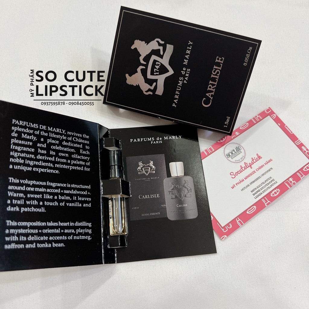 Vial nước hoa Carlisle Parfums de marly 1.5ml