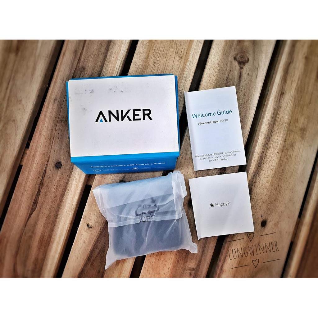 Củ sạc nhanh Anker PD 30W cổng Type C - Sạc Anker PowerPort Speed 1 USB-C, 30w - A2014