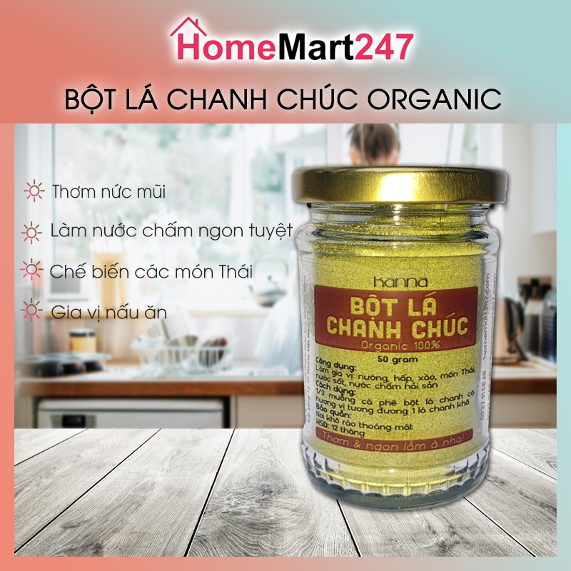 BỘT LÁ CHANH THÁI, LÁ CHANH CHÚC 100% NGUYÊN CHẤT