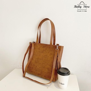 Túi tote Retro vừa A4, máy tính (Hàng sẵn)