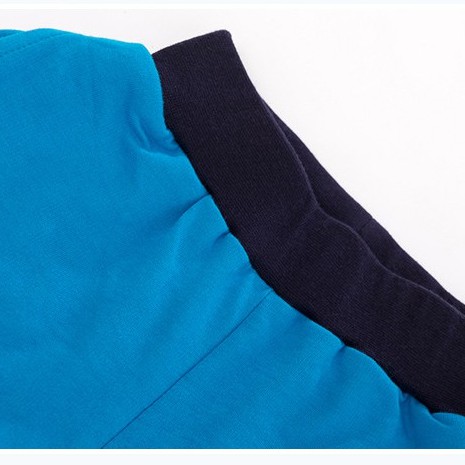 Mã QW212 quần short, quần đùi xanh dương in hoạ tiết hổ cam của Little Maven cho bé trai