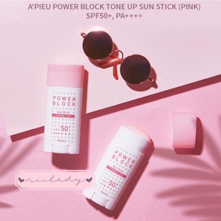 Chống nắng dạng thỏi Apieu Power Block Tone Up Sun Stick PINK