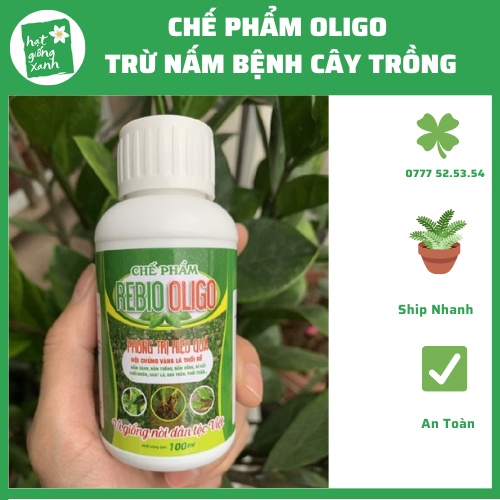 Rebio Oligo- Đặc Trị Nấm Xanh, Nấm Hồng, Trắng, Rỉ Sắt, Vàng Lá, Thối Rễ( 100ml)