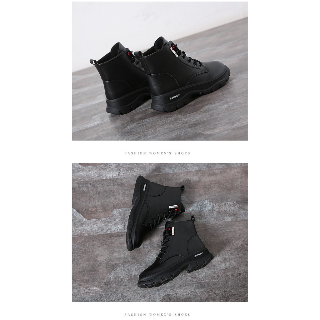 Boot Nữ Da Cao Cổ Cột Dây Phong Cách Thời Trang Hàn Quốc MBS352 - Seun shoes | BigBuy360 - bigbuy360.vn