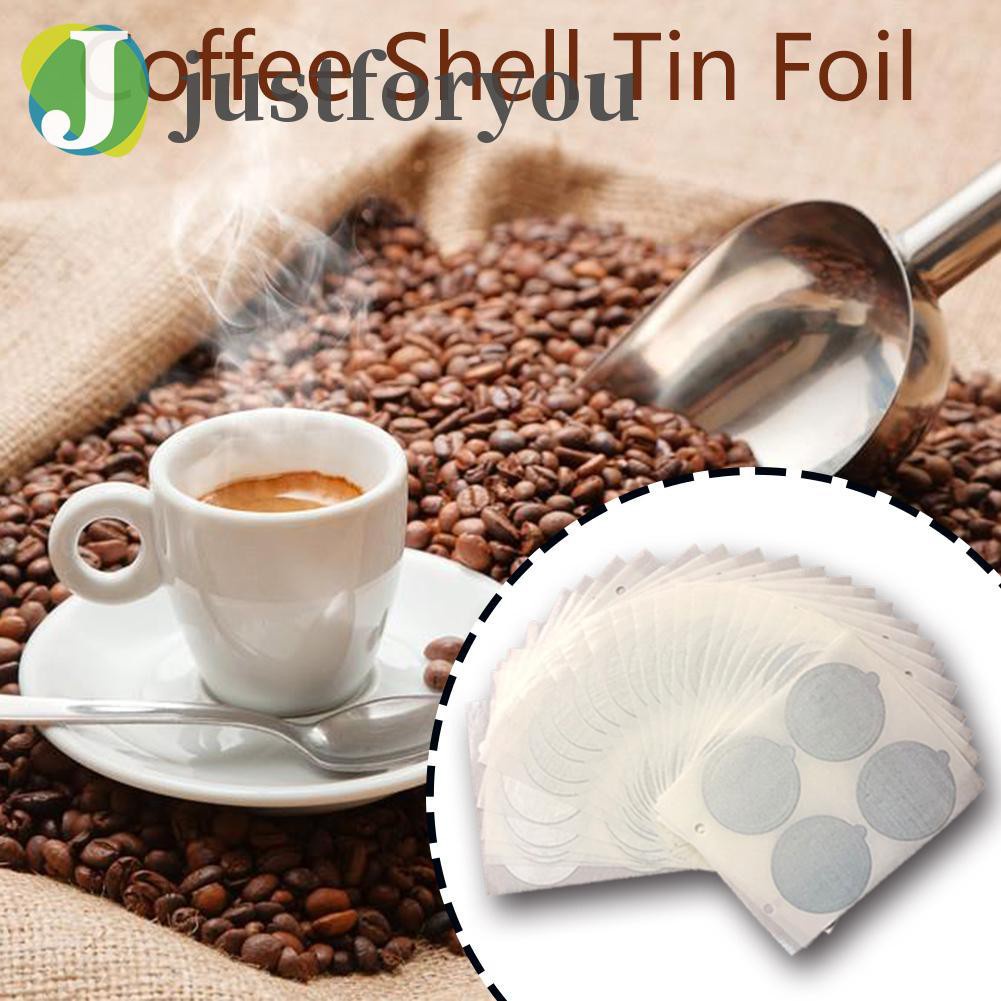 Set 100 Miếng Giấy Nhôm Dán Trang Trí Cốc Cà Phê Nespresso