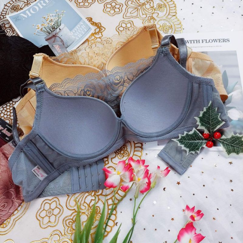 Áo Lót Định Hình Bra Ren 3D Siêu Mỏng, Có Gọng, Nâng Gom Ngực, Chống Xệ Hoàn Hảo