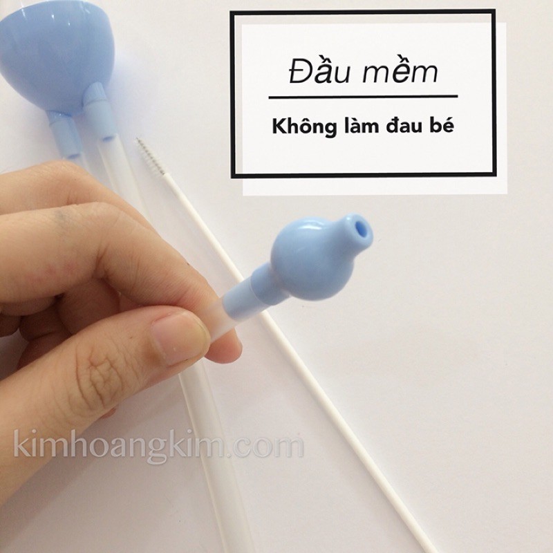 Dụng cụ hút mũi dây bằng miệng đầu mềm không gây đau mũi bé HANOMED