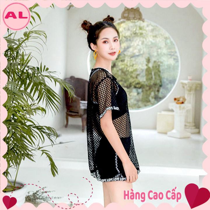 Bộ đồ bơi nữ kiểu dáng thể thao Set đi biển 3 mãnh năng động cá tính | BigBuy360 - bigbuy360.vn
