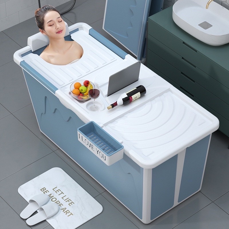 (XẢ KHO ) Bồn tắm gấp gọn cho gia đình người lớn đẳng cấp 5 sao 1.45m