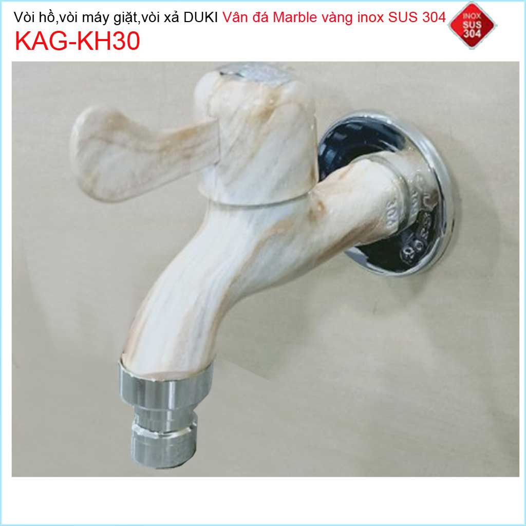 Vòi lạnh gắn tường vân đá marble Duki KAG-KH30, Vòi xả nước cao cấp đá marble