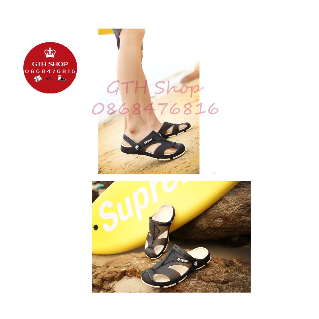 Sandal nam đi mưa Hàn Quốc chống trơn trượt  -GTH SHop