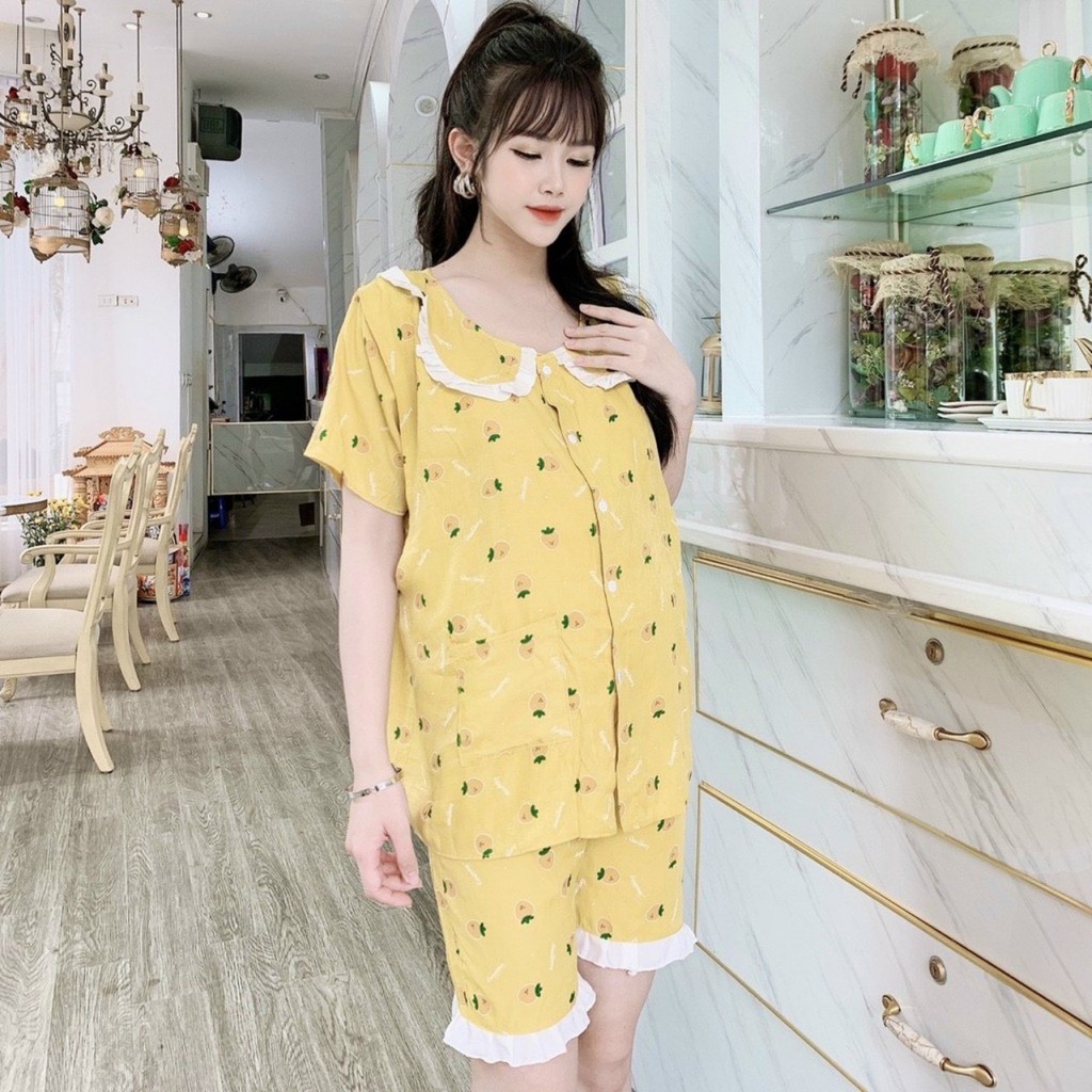 Bộ đồ bầu LỬNG chất đũi mát mẻ, thoáng mát nhiều màu sắc họa tiết cute BĐ829