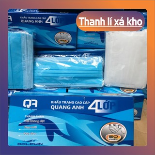Hộp Khẩu Trang Y Tế 4 Lớp 50 Chiếc Kháng Khuẩn,Ngăn Khói Bụi Độc Hại