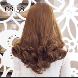 Tóc giả cả đầu cao cấp xoăn lỡ