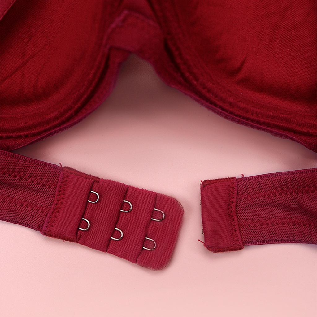 Áo Lót Nữ Có Gọng Đệm Mỏng LUPERI Quả Trơn Đắp Ren Hoa Tinh Tế Bản Hai Móc Trẻ Trung Form Quả Sát SP820