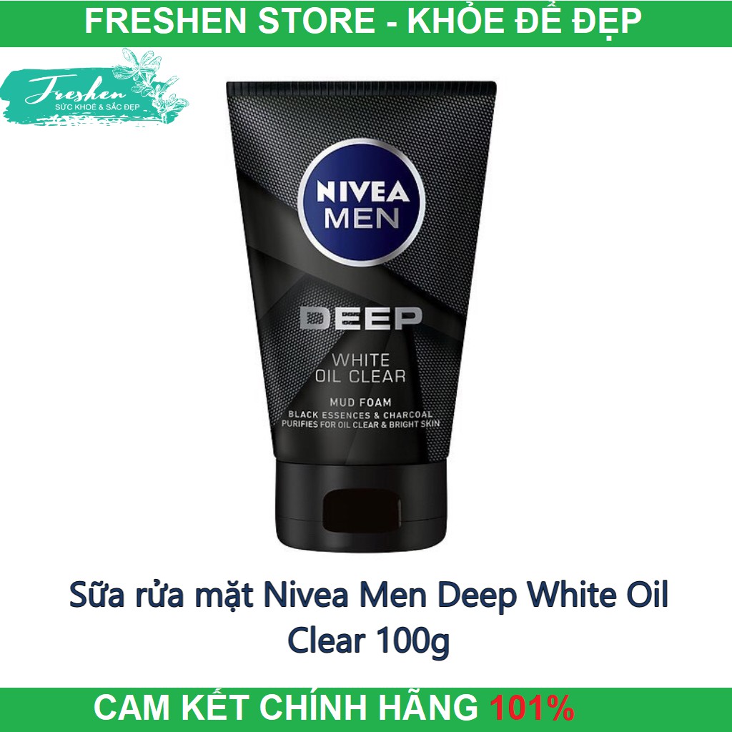 ✅ (CHÍNH HÃNG) Sữa rửa mặt Nivea Men than hoạt tính 100g